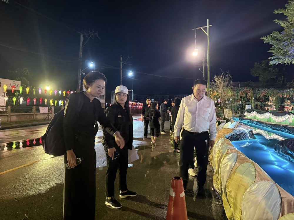 ตรวจความเรียบร้อยการจัดงานยี่เป็งแม่เหียะ ประจำปี 2568